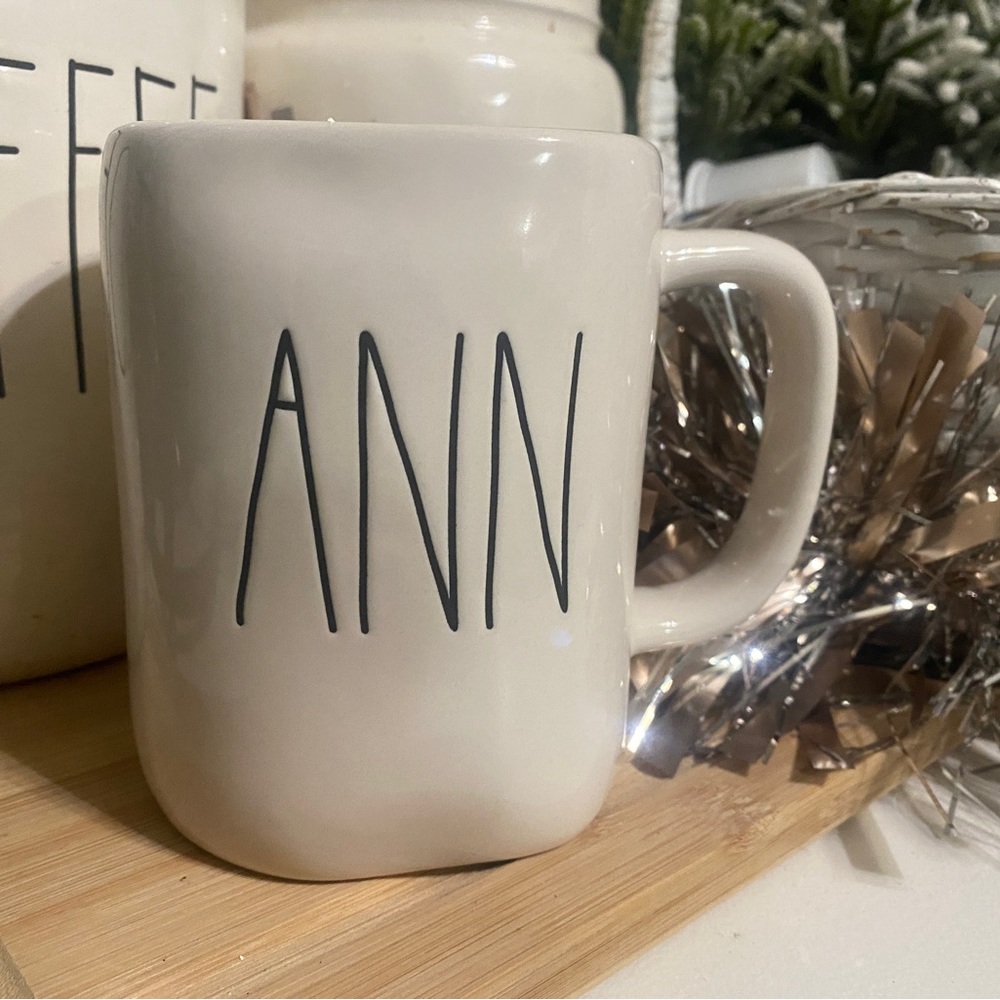 Rae Dunn name mug HTF ANN
